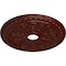 Ekena Millwork Bristol Ceiling Medallion (Fits Canopies up to 3 7/8"), 23 1/2"OD x 3 7/8"ID x 1"P, Brushed Mahogany CM23BIBMF - alternate 4